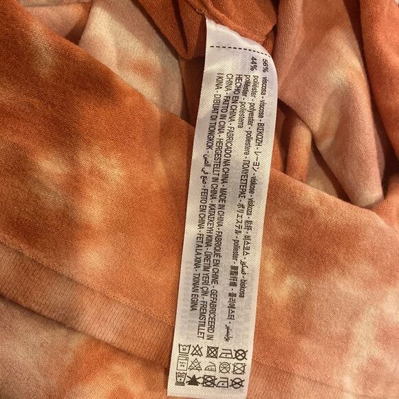 ZARA Womens Small Tie Dye Sleeveless Midi Knit Dress Spaghetti Straps Boho - Picture 7 of 8